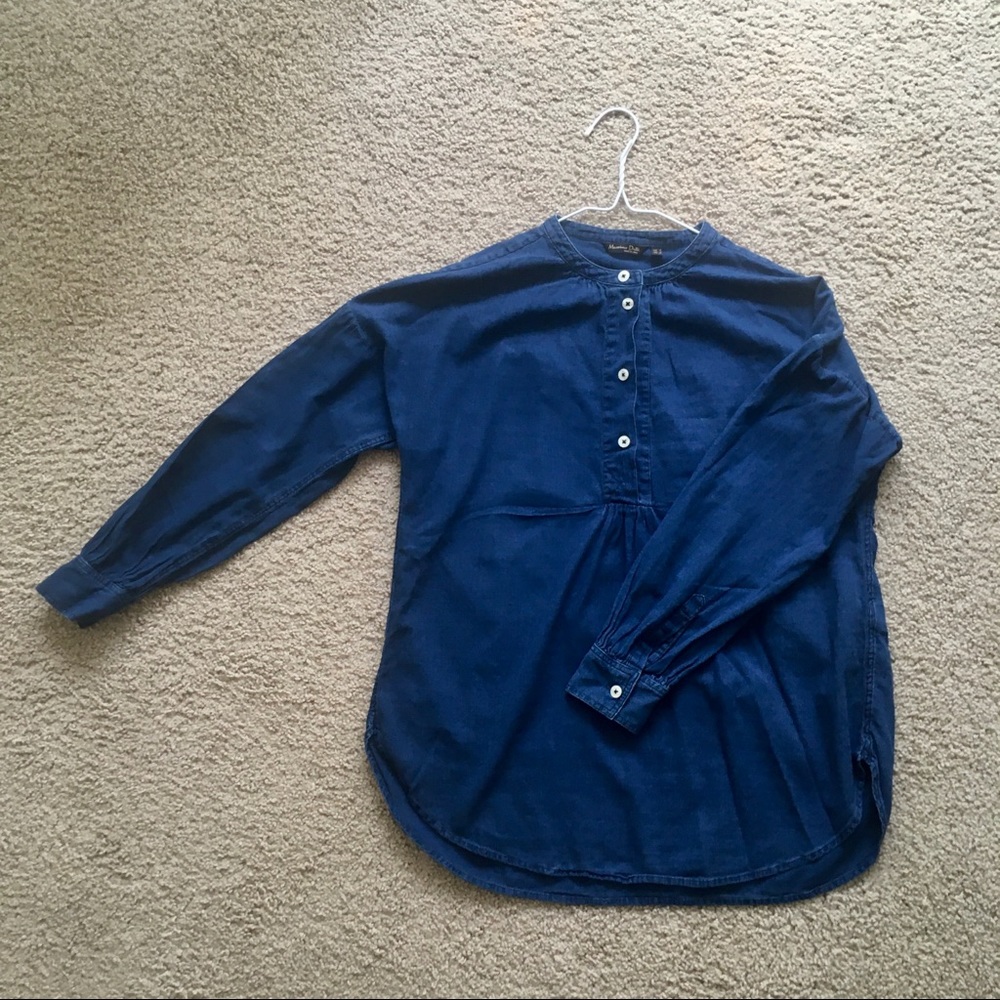 MASSIMO DUTTI denim shirt / top